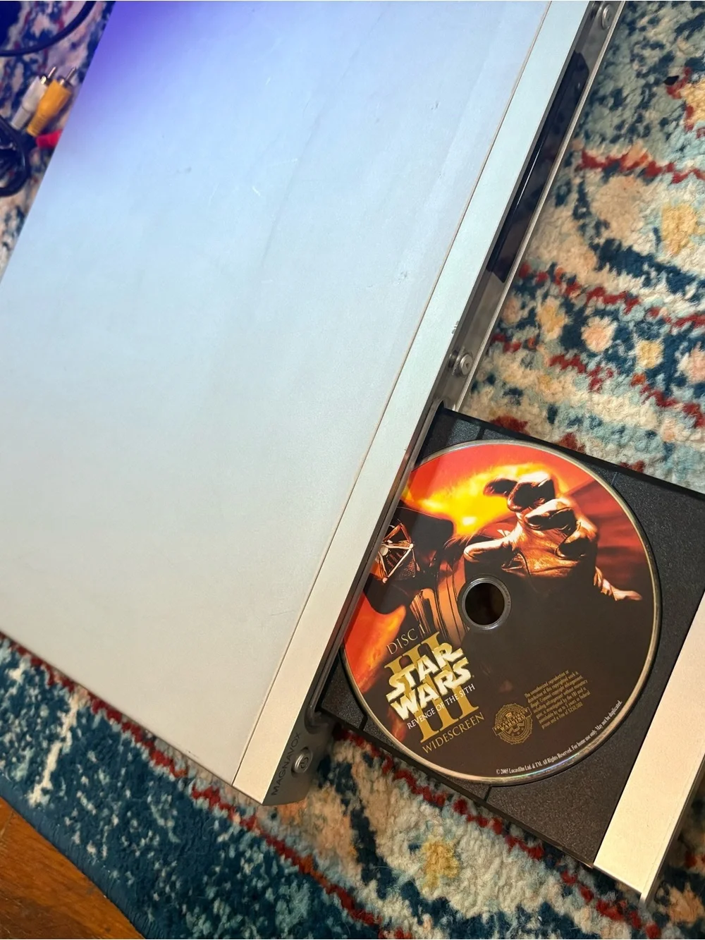 Slim Silver DVD Player with Front Display - Reliable Playback